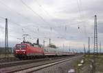 DB-120_103 und am Zugende DB-120_118 sind mit dem Ersatzzug IC2879 unterwegs von Frankfurt-Hbf nach Basel-SBB.