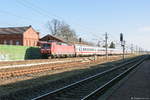 120 147-4 mit dem IC 146 von Berlin Ostbahnhof nach Amsterdam Centraal in Großwudicke. 01.02.2018