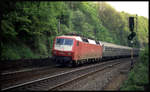 Am 3.4.1993 war 120115 im Nahverkehr zwischen Osnabrück und Münster im Einsatz.