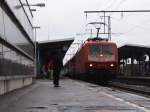 berraschend fuhr am 21.06.07 120 117-7 mit dem IC 2064 von Nrnberg HBF nach Karlsruhe HBF in den Aalener Bahnhof ein.