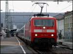 IC 2163 nach Nrnberg Hbf. (120 135 und 120 112 im Sandwich) Aufgenommen am 02.04.08 in Aalen. 