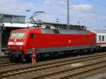 9180 6 120 152-4 D-DB im Schub des IC 2151 nach Berlin Gesundbrunnen bei der Bremsprobe im Dortmunder Hbf.,Gleis 26.(29.06.2008)