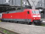 120 146-6 hatte am 09.04.10 den IC 1855 aus Frankfurt(Main) nach Leipzig gebracht.
