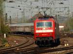 Der IC 1918 von Aachen nach Berlin wurde am 23.04.2010 von 120 103-7 geschoben.