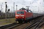 120 154-0 mit dem IC 2388 nach Berlin Sdkreuz in Stendal.