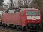 120 148 schiebt am 5.3.11 einen IC durch Dsseldorf-Angermund