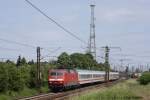 120 157 am 29.05.2011 in H-Ahlten, aufgrund einer Bombenentschrfung konnten nicht alle Zge den Regelweg nehmen.