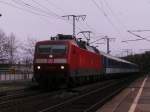 120 156-5 kam mit EC nach Hamburg am 15.04.2012 durch Dresden Cotta.