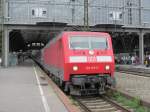 120 135-9 steht am 01. Juli 2012 mit einem IC nach Stuttgart im Leipziger Hbf.