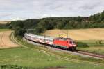 120 152-4 (DB) fhrt am 14. Juli 2012 um 15:24 Uhr mit dem IC1987 durch Edlhausen