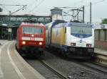 120 145-8 und eine 146 534-3 Metronom in Hamburg-Harburg am 19.07.12