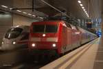 120 149, Juli 2012 Berlin-Hauptbahnhof, mit Leerreisenachtzug 471 auf dem Weg von Berlin-Sdkreuz nach Berlin-Lichtenberg.