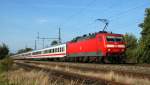 DB Fernverkehr 120 126 mit IC 2213 Ostseebad Binz - Stuttgart Hbf (Diepholz, 30.09.12).