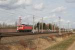 120 108-6 ganz allein auf der SFS Richtung Sden. Ihr Ziel war vermutlich Kehl, wo sie dann den EuroNight 453 Paris-Moskau bernahm. Aufgenommen am 09.03.2013 bei Sinzheim.