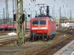 Hier sieht man die abgestellte 120 133-4 im Gleisvorfeld des Leipziger Hauptbahnhof.