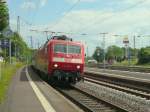 120 101-1 mit ihrem IC nach Emden bei der Einfahrt in den Bahnhof Remagen 18.05.2014