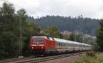 120 159-9 mit dem IC 2006 (Konstanz-Dortmund Hbf) bei St.Georgen 16.8.14