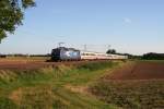 120 151 mit  IC 2274 bei Heddesheim am 22.7.2007