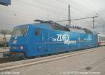 E 120 151-6  ZDF express  hat ihren IC soeben nach Itzehoe gebracht. (Jan. 2004)