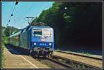 120 151  ZDF-Express  bringt den Autozug 1420 von Mnchen Ost nach Dsseldorf.