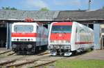 128 001 und 143 001 am 23.5.14 TEV Weimar