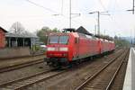 145 017-0, 152 060-0 und 152 132-7 DB stehen abgestellt im Bahnhof Bebra.