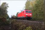 Am 6.11.2018 um 9.57 Uhr war DB 145018 mit einem gemischten Güterzug in Osnabrück-Hellern in Richtung Osnabrück HBF unterwegs.