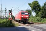 145 053-5 mit gem. GZ am Km 28,190 in Dsseldorf am 01.07.2008