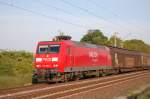 145 002-2 Railion Logistics am 26.04.2009 bei Peine kurz vor berquerung des Mittellandkanals