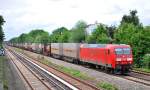 145 073 mit Containerzug Richtung Hamburg-Harburg am 18.6.2010.