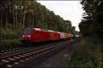 145 061 (9180 6145 061-8 D-DB) verlsst mit einem PacelInterCity das Stadtgebiet von Unna in Richtung Hamm(Westf).