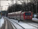Cargonal-Express: 145 040 (9180 6145 040-2 D-DB) RaiLioN schiebt einen RE2  Rhein-HAARD-Express , Mnster(Westf)Hbf - Dsseldorf Hbf, durch Recklinghausen-Sd.