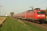 RE 10426 mit 145 045-1 in Herrath am 10.04.11