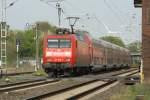 RE 10424 mit 145 039-4 in Lindern am 11.04.11