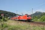 145 049-3 als S1 nach Bad Schandau bei der Fahrt durch Knigstein.