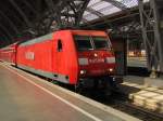 Railion 145 039-4 mit dem RE 10577  SAXONIA  nach Dresden Hbf, in Leipzig Hbf; 09.06.2011