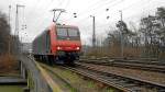 145 084-0 ohne ITL-Logo am 12.01.2012 beim  Ausparken  auf dem Gelnde des Heilbronner Hauptbahnhofs