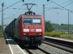 Hier ist 145 079-0 mit einem KLV in Ringsheim. (26.07.2012)
