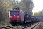 145 008-9 auf der Hamm-Osterfelder Strecke in Recklinghausen 20.3.2014 