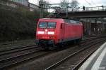 145 019-6 fuhr solo am 25.03.14 durch hh-harburg