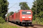 145 076-6 auf der Hamm-Osterfelder Strecke in Recklinghausen 30.6.2015