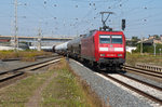 145 030-3 mit langem Staubsilowagenzug Nordhausen 19.08.2016