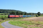 232 259-2 und 145 036-0 mit dem 51722 am 25.08.16 in Lengenfeld bei Groschlattengrün.