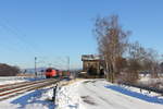 145 075-8 DB Cargo bei Oberlangenstadt am 06.01.2017.