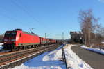 145 005-5 DB Cargo bei Oberlangenstadt am 19.01.2017.