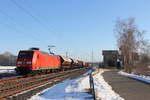 145 042-8 DB Cargo bei Oberlangenstadt am 19.01.2017.