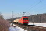 145 077-4 DB Cargo bei Oberlangenstadt am 27.01.2017.