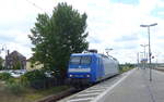 Alpha Trains 145-CL 204 als Tfzf, am 22.07.2020 in Bitterfeld.