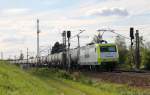 145 095-6 von Captrain bei Zeithain am 19.08.2014