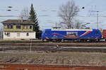 SRI RAIL INVEST 91 80 6 145 088-1 D - SRI  Stefanie  mit der Werbeaufschrift des Sächsischen Eisennbahnmuseums in Weil am Rhein am 3.